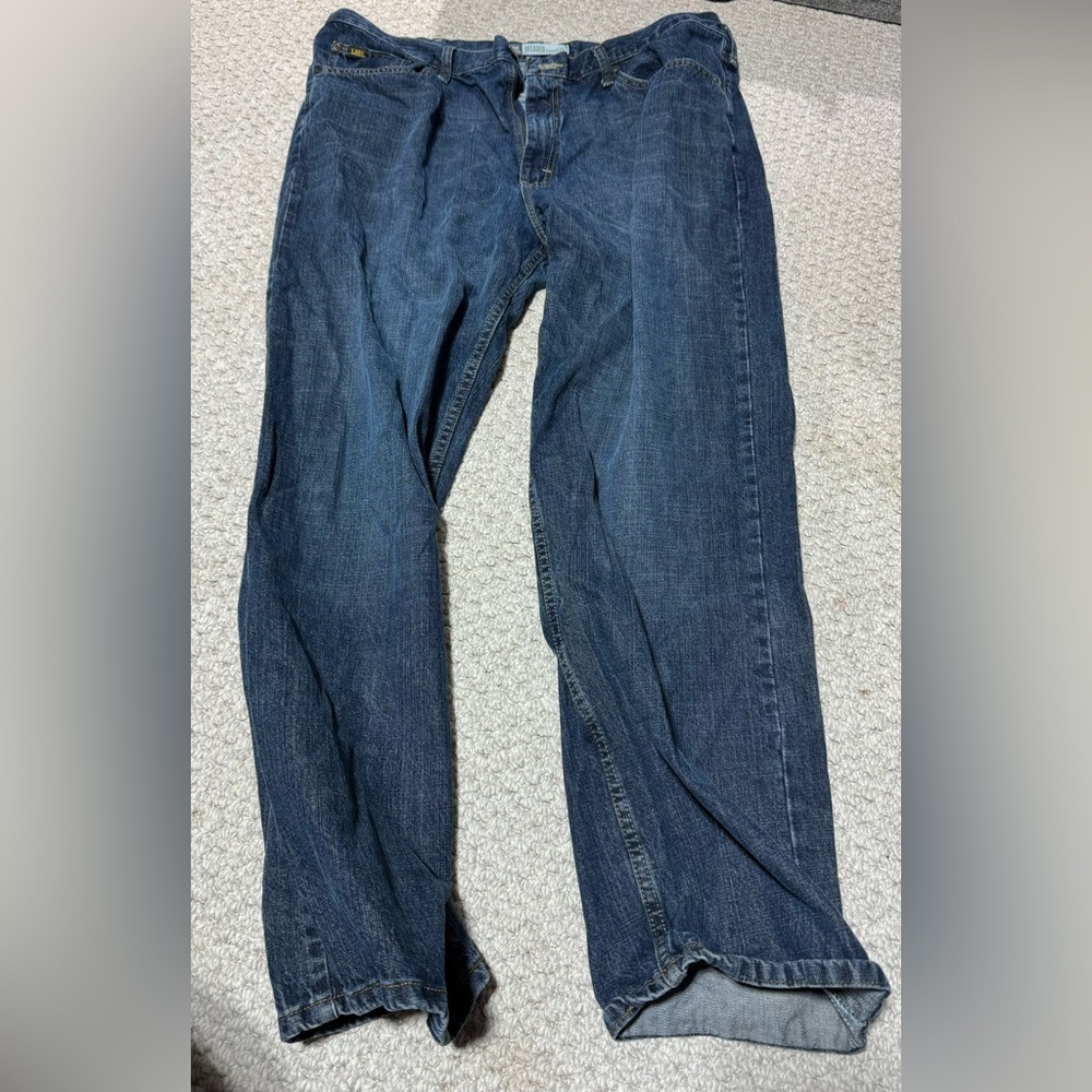 Lee Premium Relaxed Fit Straight Leg Bluejeans